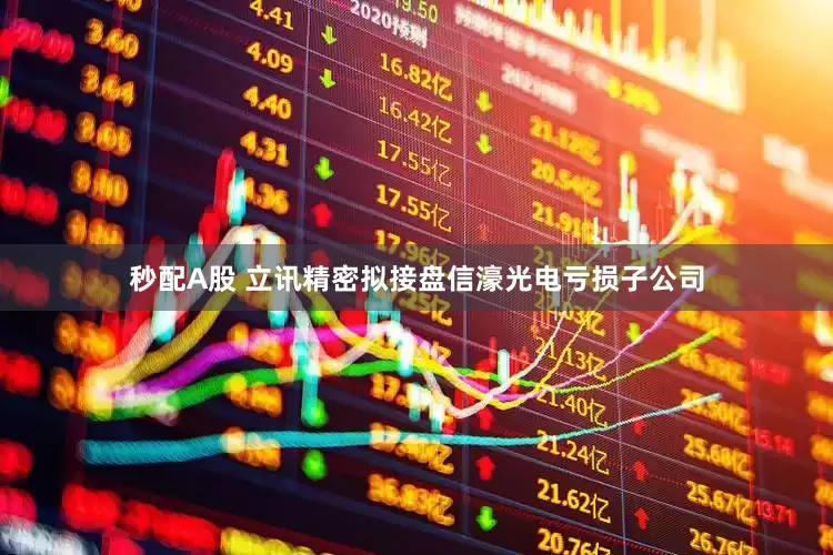 秒配A股 立讯精密拟接盘信濠光电亏损子公司