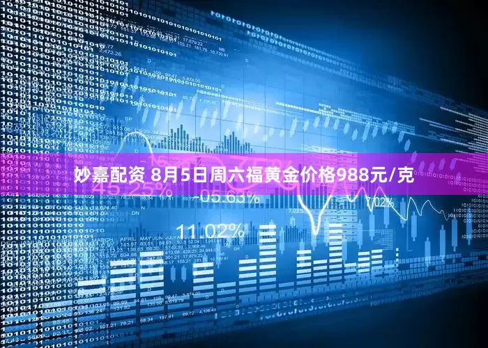 妙嘉配资 8月5日周六福黄金价格988元/克